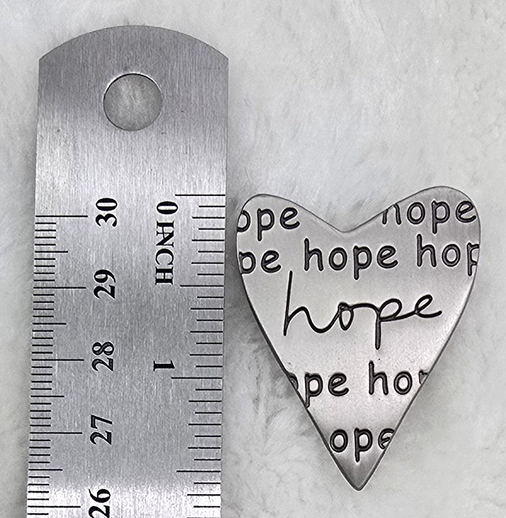 Vintage Inspirational Heart Brooch Pins