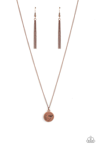 Paparazzi | Hold On To Hope - Copper | Necklace