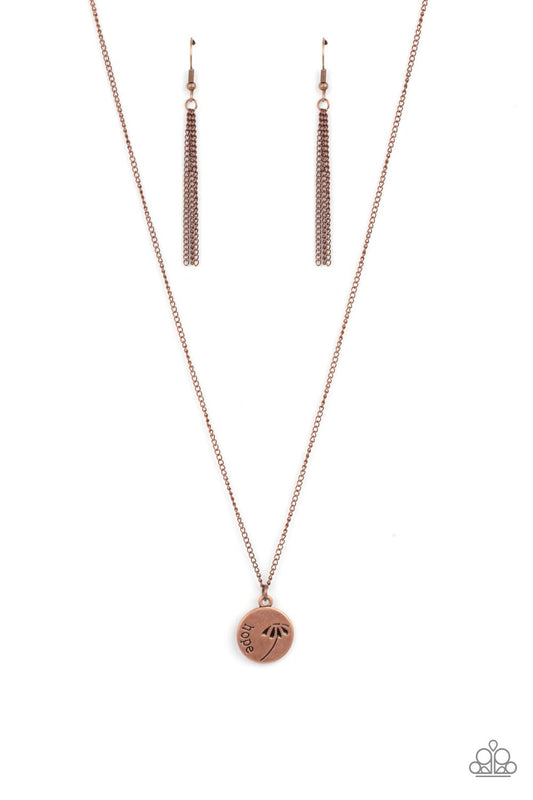 Paparazzi | Hold On To Hope - Copper | Necklace