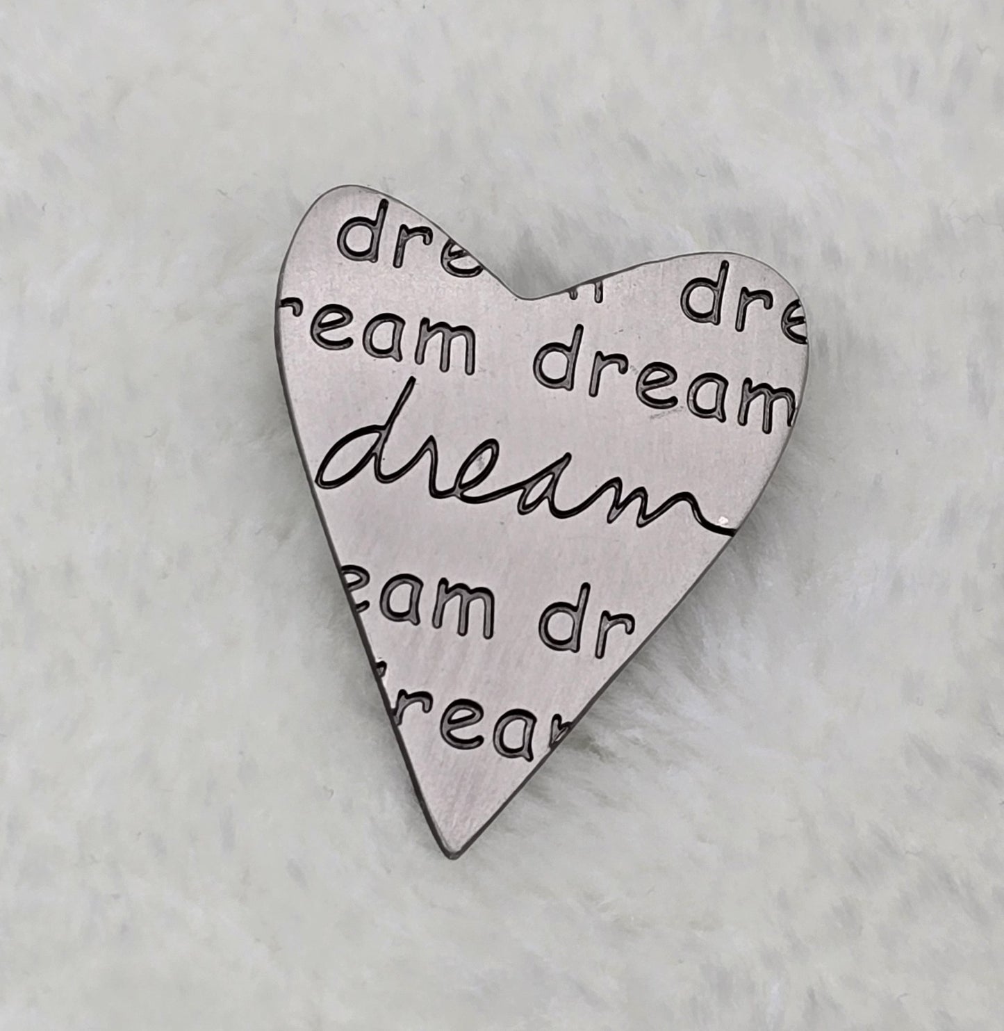 Vintage Inspirational Heart Brooch Pins