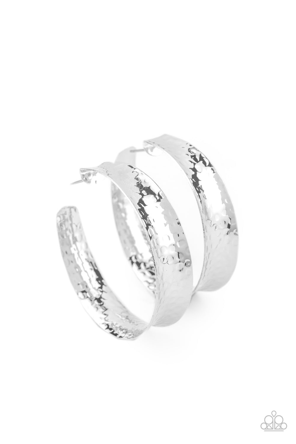 Fearlessly Flared - Silver - Paparazzi