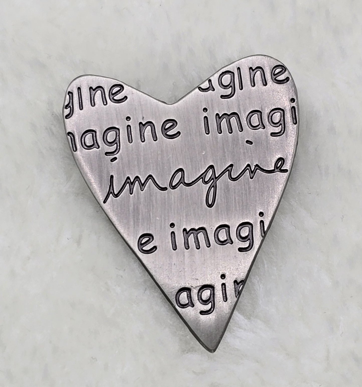 Vintage Inspirational Heart Brooch Pins