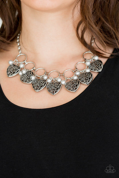 Paparazzi | Very Valentine - Silver | Necklace