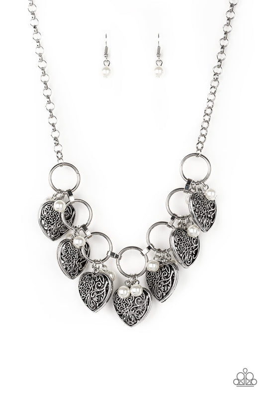 Paparazzi | Very Valentine - White | Necklace
