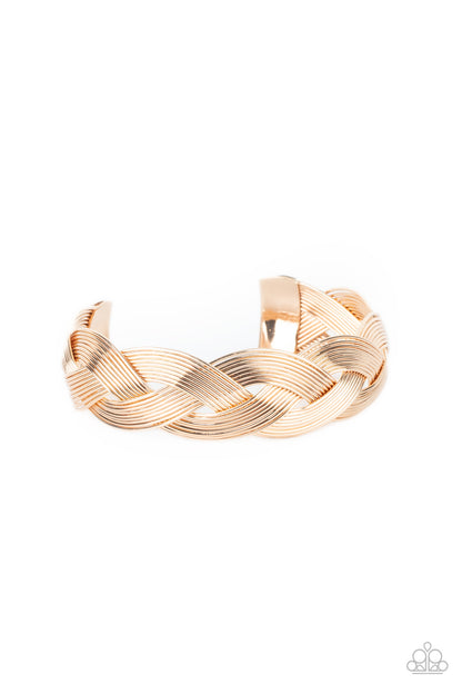 Woven Wonder - Gold - Paparazzi